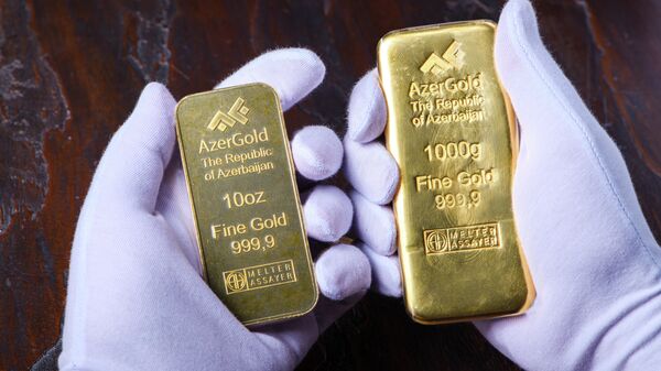 AzerGold-un qızıl nümünələri - Sputnik Азербайджан