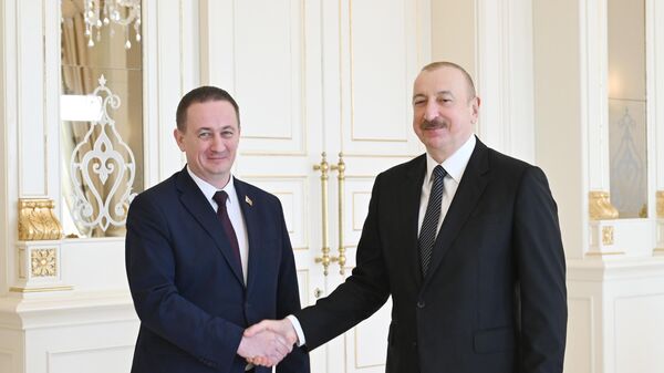 Президент Азербайджана Ильхам Алиев принял премьер-министра Беларуси - Sputnik Азербайджан