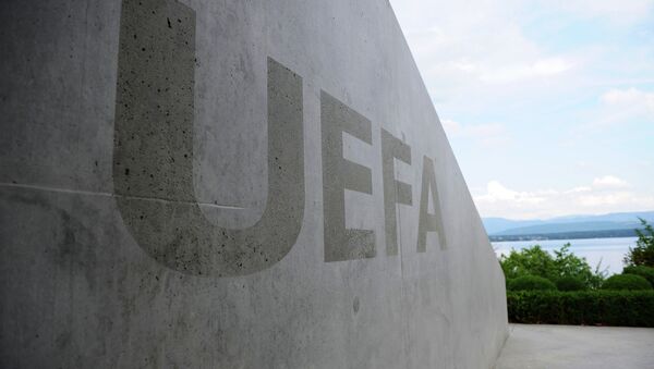 Логотип UEFA. Архивное фото - Sputnik Азербайджан